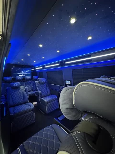 Starlight headliner over the VIP lounge